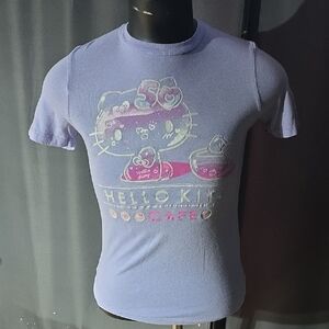 Hello Kitty Cafe Lavender Short Sleeve Tee Small